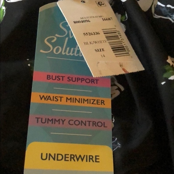 SWIM Solutions Strappy Floral One Piece Swimsuit - Picture 4 of 5